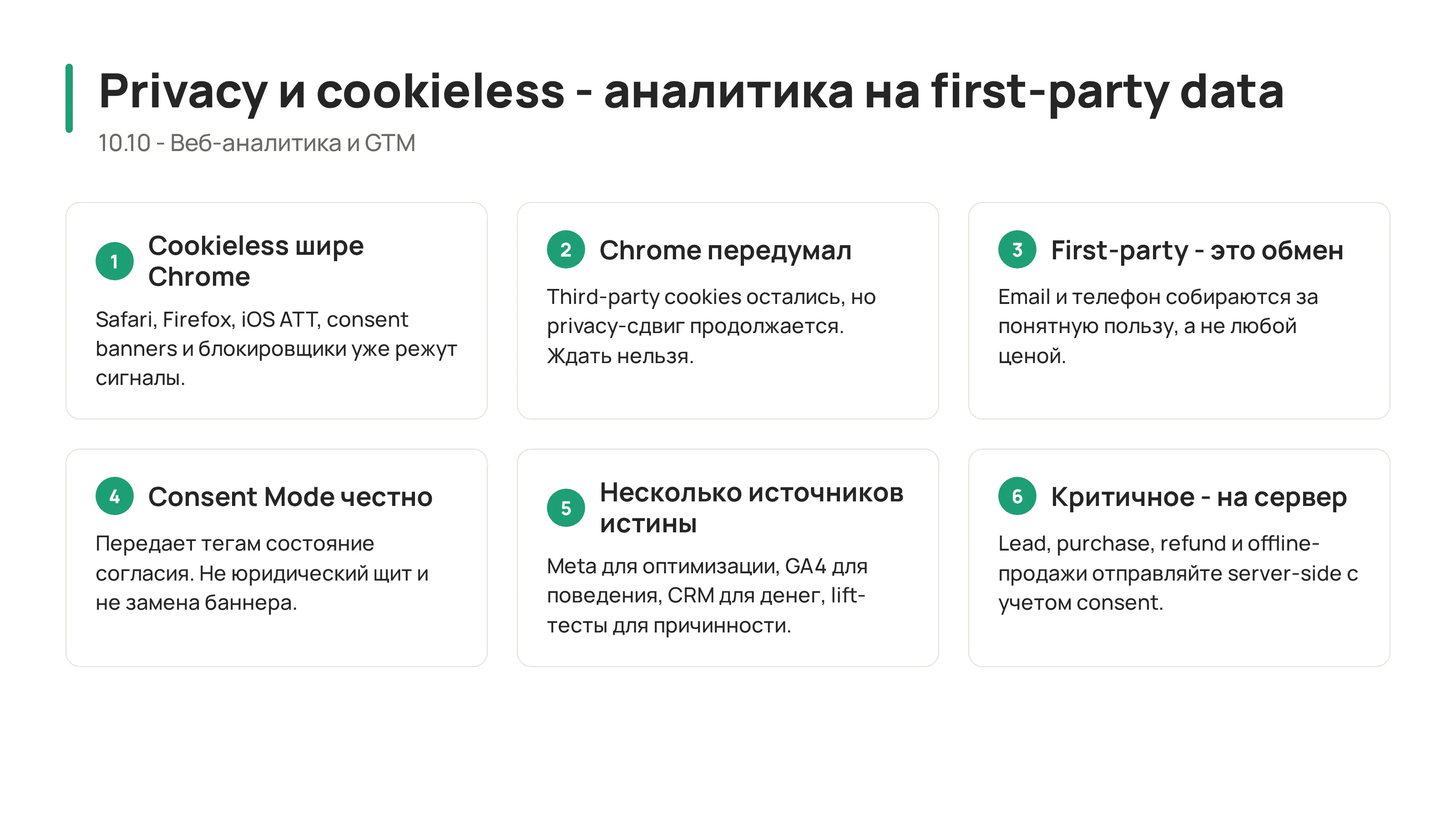 10.10 - Privacy и эра cookieless: как жить без чужих идентификаторов