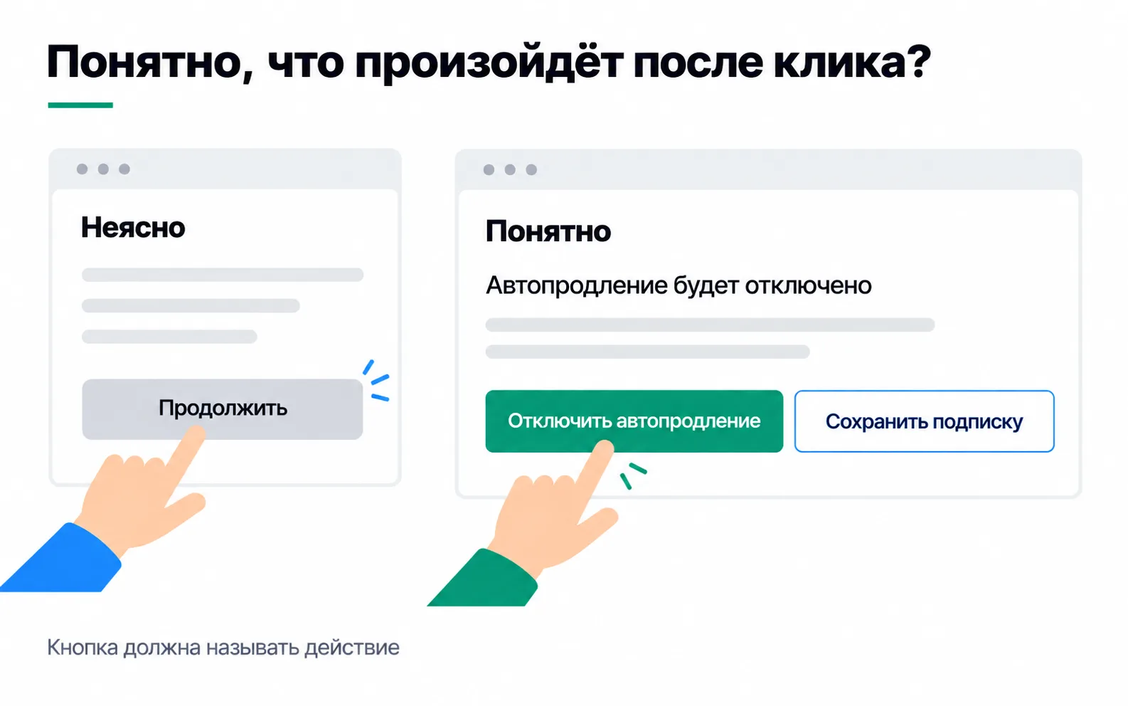 On the left is a "Continue" button; on the right, "Auto-renewal will be turned off" appears above "Turn off auto-renewal" and "Keep the subscription" buttons.